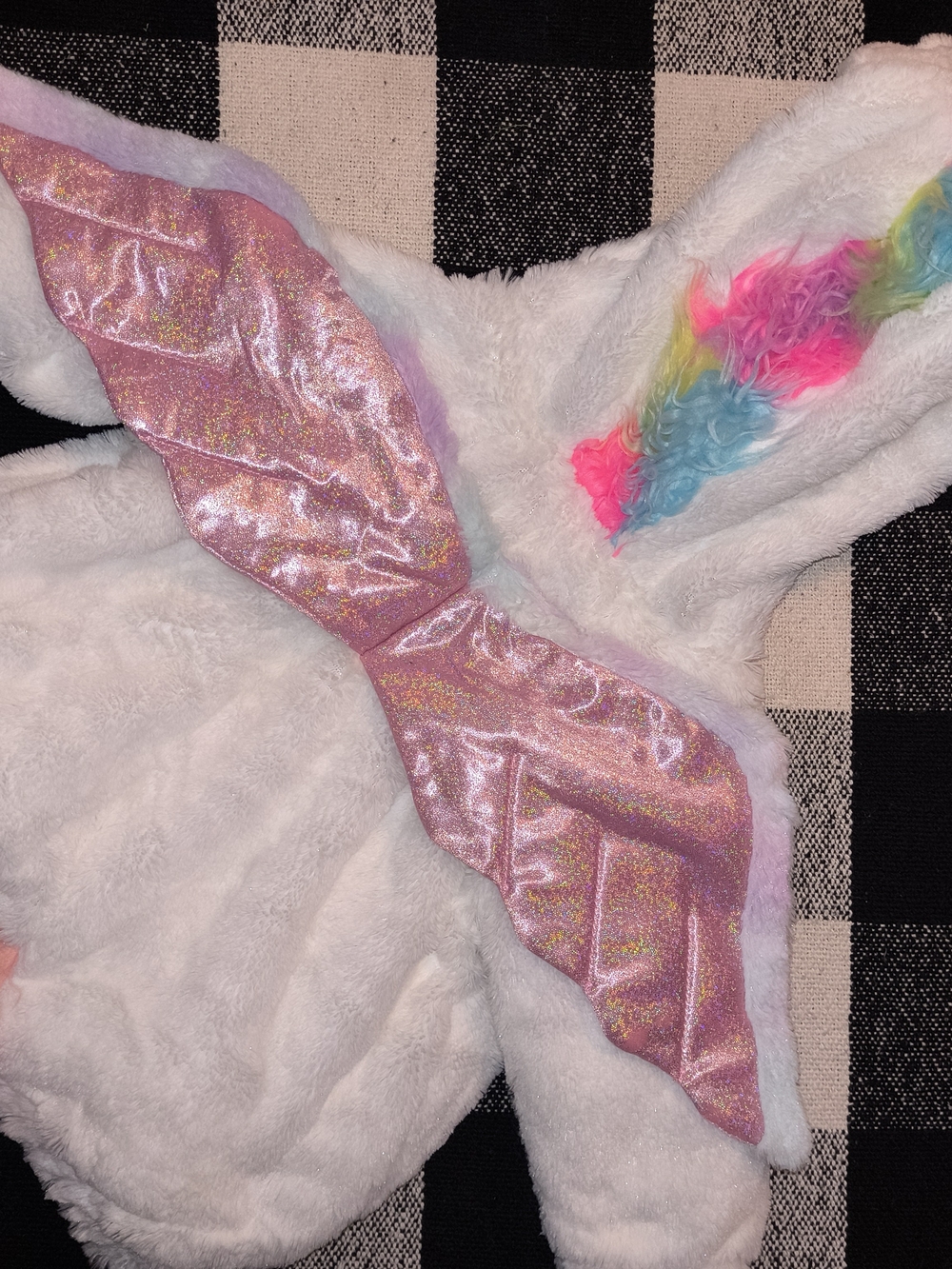 Target Baby Unicorn Pink Shimmer Wings and Rainbow Mane